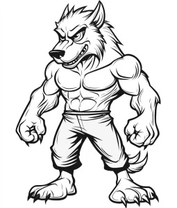 coloriage Loup à imprimer pour enfants