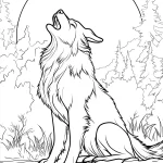 a imprimer coloriage Loup gratuit