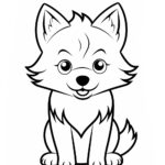 Coloriage Loup
