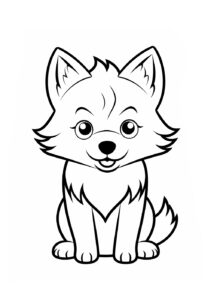 Coloriage Loup
