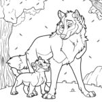 Coloriage Loup