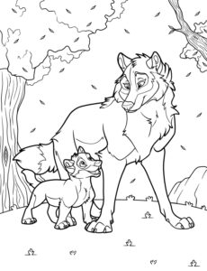 Coloriage Loup