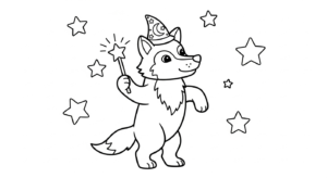 coloriage Loup updated a imprimer