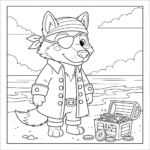 coloriage Loup updated a imprimer pour enfant de 4 ans