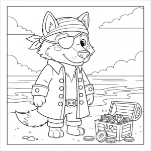 coloriage Loup updated a imprimer pour enfant de 4 ans