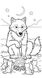 coloriage Loup updated à imprimer pdf