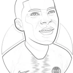 Coloriage Mbappé