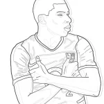Coloriage Mbappé