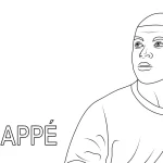 Coloriage Mbappé