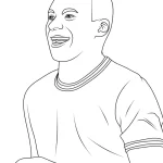 Coloriage Mbappé