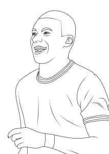 Coloriage Mbappé