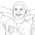 Coloriage Mbappé