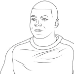 Coloriage Mbappé