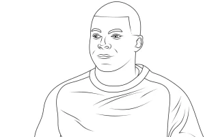 Coloriage Mbappé