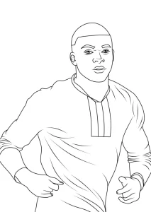 Coloriage Mbappé
