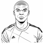 Coloriage Mbappé