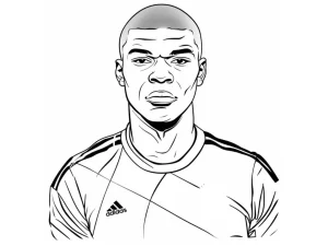 Coloriage Mbappé