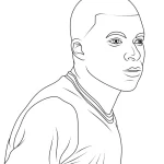 Coloriage Mbappé