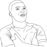 Coloriage Mbappé