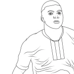Coloriage Mbappé