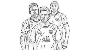 Coloriage Mbappé