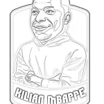 Coloriage Mbappé