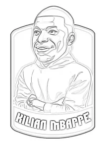 Coloriage Mbappé