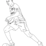 Coloriage Mbappé19