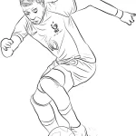 Coloriage Mbappé20