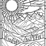 Coloriage Montagnes