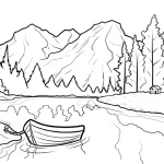 Coloriage Montagnes