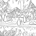 Coloriage Montagnes