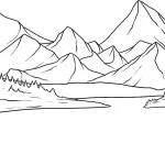 Coloriage Montagnes