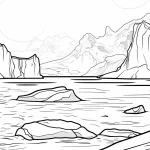 Coloriage Montagnes