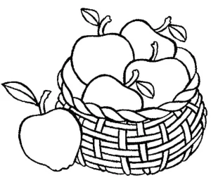 Coloriage Pommes