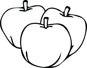 Coloriage Pommes
