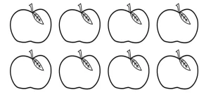 Coloriage Pommes