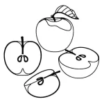 Coloriage Pommes