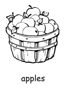 Coloriage Pommes
