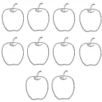Coloriage Pommes