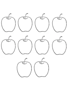 Coloriage Pommes