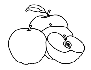 Coloriage Pommes