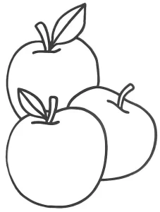 Coloriage Pommes