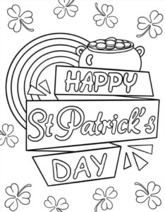 Coloriage Saint Patrick