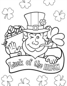 Coloriage Saint Patrick