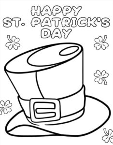 Coloriage Saint Patrick