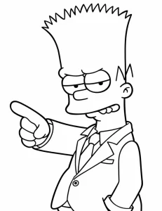 Coloriage Simpson