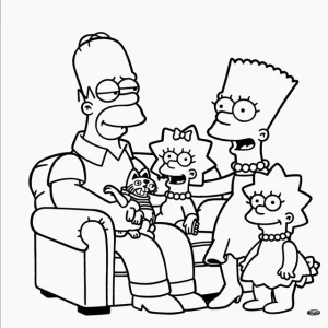 Coloriage Simpson
