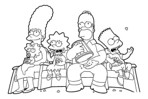 Coloriage Simpson