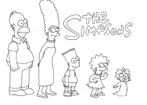 Coloriage Simpson